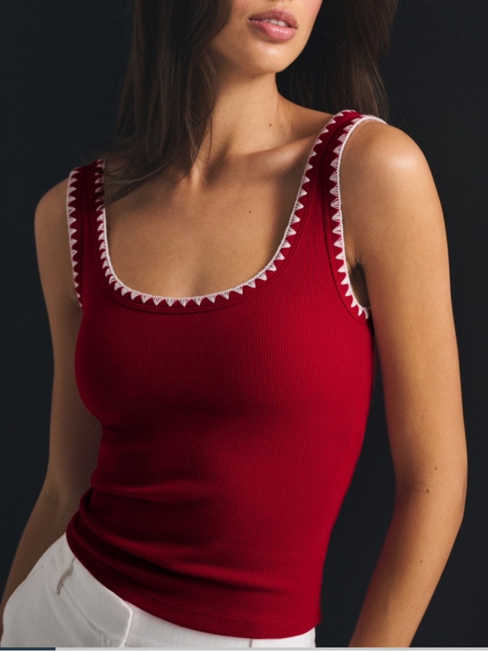 NWT Abercrombie & Fitch Bra Free Scoopneck Tank